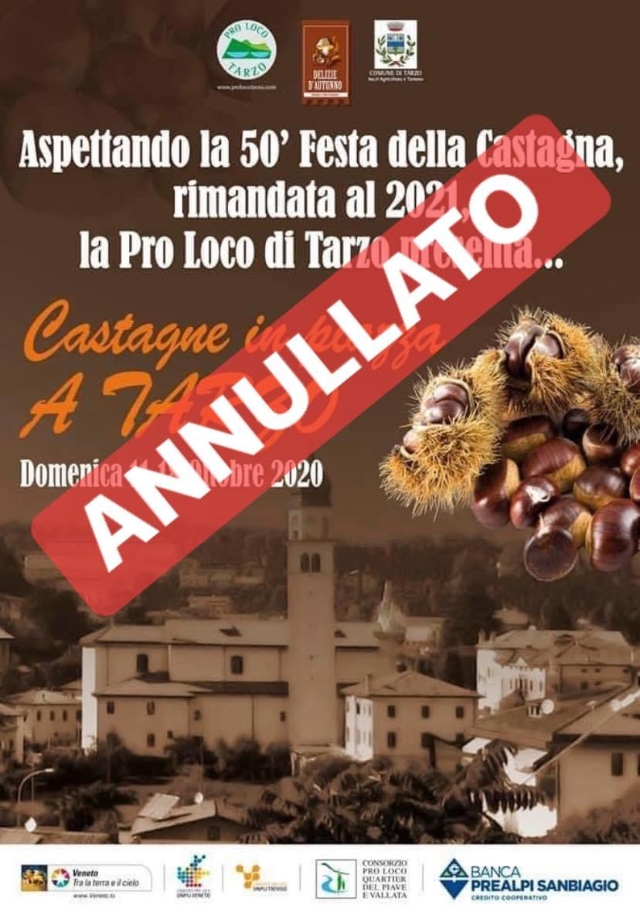 Tarzo-Castagne in piazza annullato